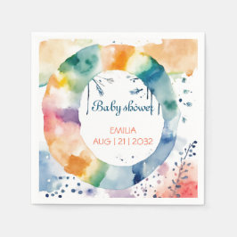 Servilleta De Papel Personalizado de Baby Shower de Cute BOHO