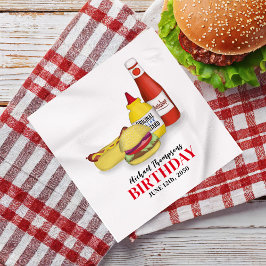 Servilleta De Papel Personalizado de barbacoa Fiesta de cumpleaños