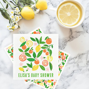 Servilleta De Papel Personalizado de celebración de cítricos Naranja d