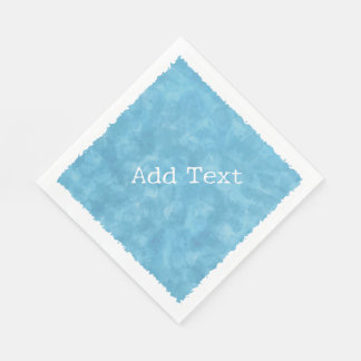 Servilleta De Papel Personalizado de color azul texto Baby Shower