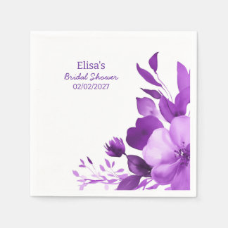 Servilleta De Papel Personalizado de color de agua de color púrpura du
