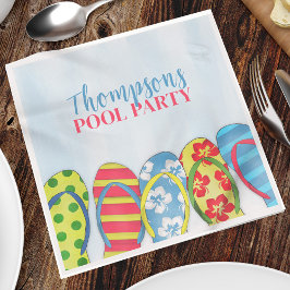 Servilleta De Papel Personalizado de cuchara acuática verano Flip Flop