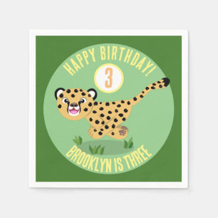 Servilleta De Papel Personalizado de cumpleaños feliz y personalizada