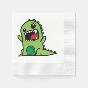 Servilleta De Papel Personalizado de dinosaurios bebé