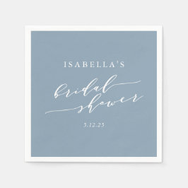 Servilleta De Papel Personalizado de ducha azul turbulento clásico min