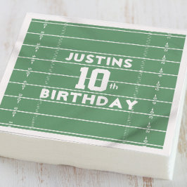 Servilleta De Papel Personalizado de Fútbol del partido de cumpleaños 
