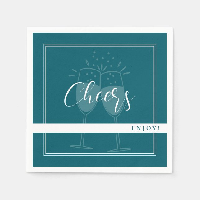 Servilleta De Papel Personalizado de gasolina profunda Fiesta Napkins (Anverso)