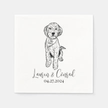 Personalizado de Goldendoodle Labradoodle. Boda de