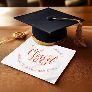 Servilleta De Papel Personalizado de guiones de partido de graduación 