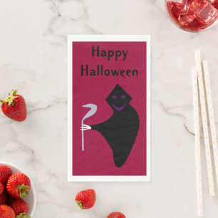 Servilleta De Papel Personalizado de Halloween Grim Reaper