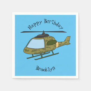 Servilleta De Papel Personalizado de helicópteros de camoflage del ejé