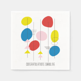 Servilleta De Papel Personalizado de la celebración del resumen modern