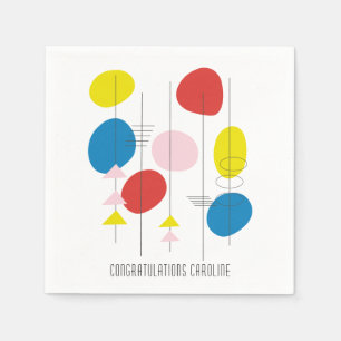 Servilleta De Papel Personalizado de la celebración del resumen modern