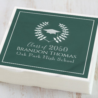 Servilleta De Papel Personalizado de la fiesta de graduación del Clási