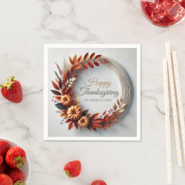 Servilleta De Papel Personalizado de la flor de la flor del Día de Acc