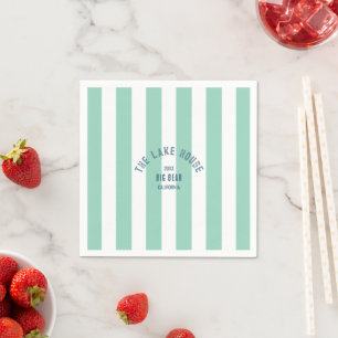 Servilleta De Papel Personalizado de Lake House Escudo Huelga Náutica