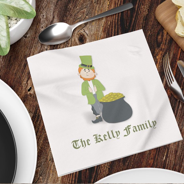 Servilleta De Papel Personalizado de Leprechaun Lucky Personalizado (Subido por el creador)