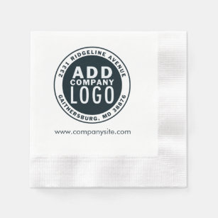 Servilleta De Papel Personalizado de logotipos de empresas minimalista