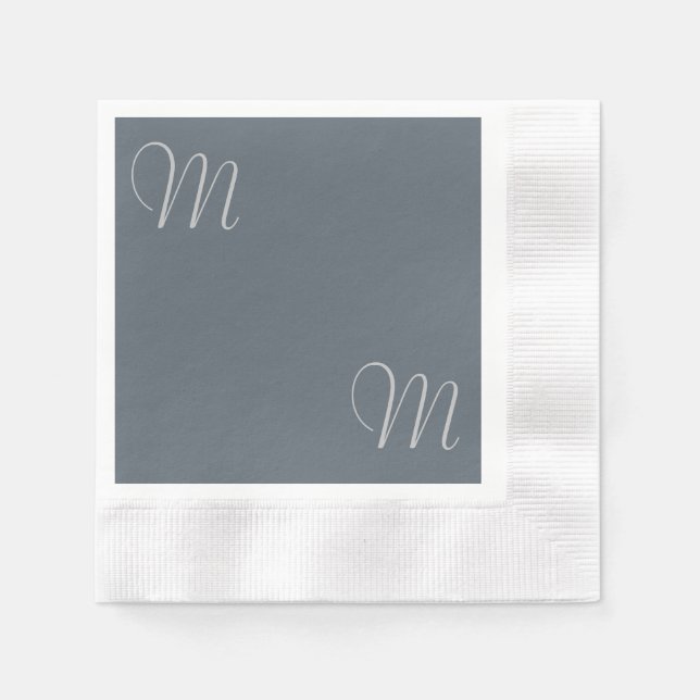 Servilleta De Papel Personalizado de Moda simple Papel monogramado Las (Anverso)