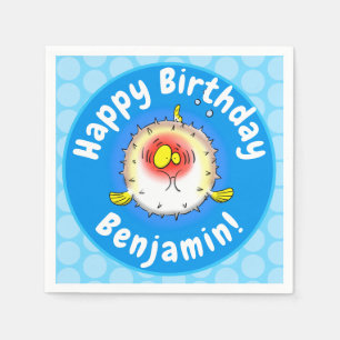 Servilleta De Papel personalizado de pescado porcupón de lucioperca