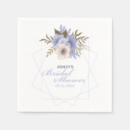 Servilleta De Papel Personalizado de Rosas geométricos Violet Peach Pa