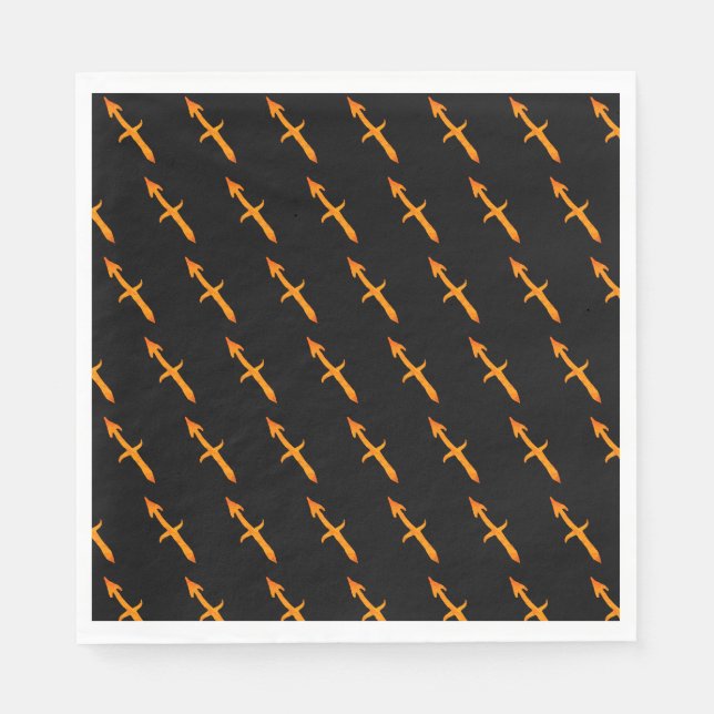 Servilleta De Papel Personalizado de Rótulo de Astrología Zodiac Sagit (Anverso)