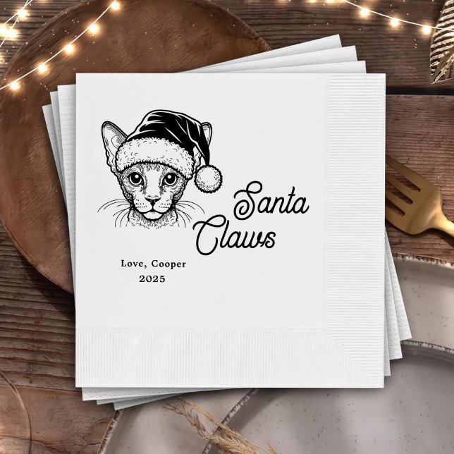 Servilleta De Papel Personalizado de Santa Claws Boda de desgarro de g (Subido por el creador)