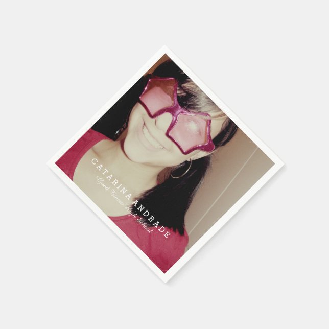 Servilleta De Papel Personalizado de secundaria moderna del Partido de (Borde)