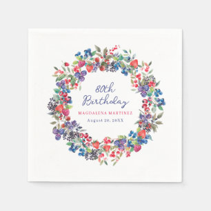 Servilleta De Papel Personalizado de verano de Boho Berry ruso 80º cum