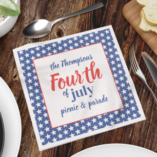 Servilleta De Papel Personalizado de verano en julio