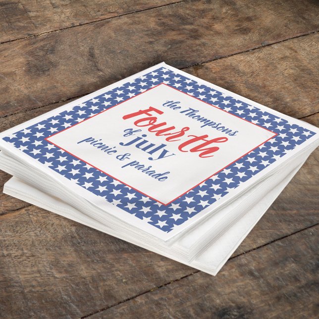 Servilleta De Papel Personalizado de verano en julio (Subido por el creador)