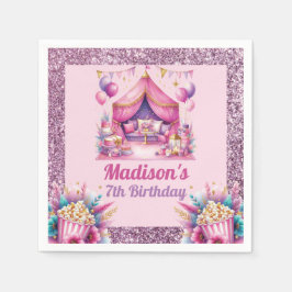 Servilleta De Papel Personalizado del partido de cumpleaños madrugador