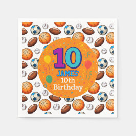 Servilleta De Papel Personalizado Deportes 10.ª servilletas de la fies
