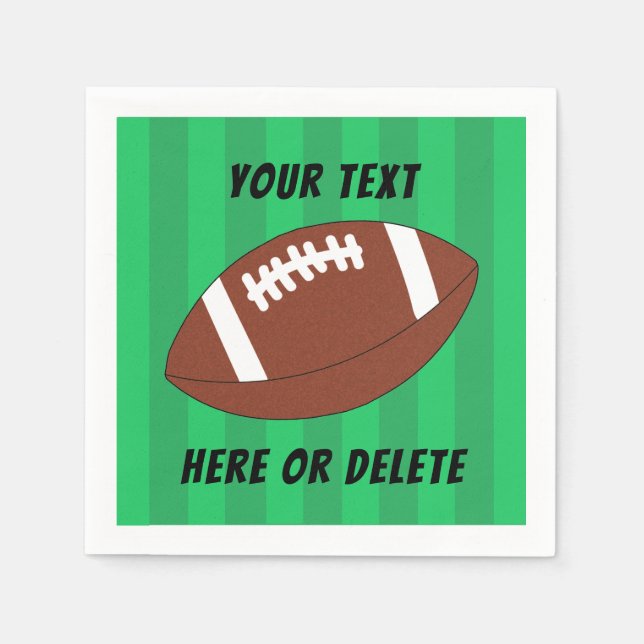 Servilleta De Papel Personalizado deportivo de Football Field (Anverso)