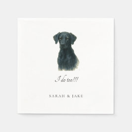 Servilleta De Papel Personalizado Doberman Lab III Mascota Bodas Napki