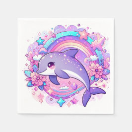 Servilleta De Papel Personalizado Dolphin Baby Shower