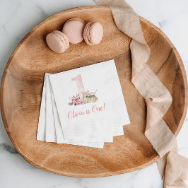 Servilleta De Papel Personalizado el partido del primer cumpleaños de