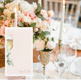 Servilleta De Papel Personalizado el Rubor Glass of Champagne