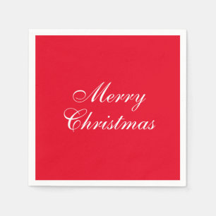 Servilleta De Papel Personalizado Feliz Navidad Añade tu texto elegant