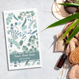 Servilleta De Papel Personalizado Fiesta de Bridal Shower Garden