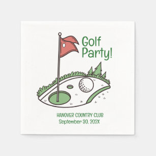 Servilleta De Papel Personalizado Fiesta de golf Papel Cocktail Napkin