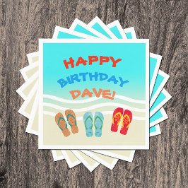 Servilleta De Papel Personalizado Fiesta Feliz Cumpleaños