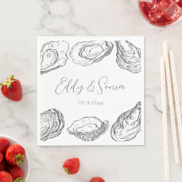 Servilleta De Papel Personalizado Fiesta Oyster Napkins