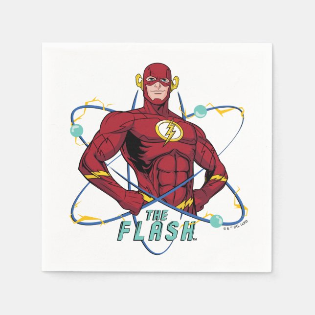 Servilleta De Papel Personalizado Flash Atomic Graphic (Anverso)