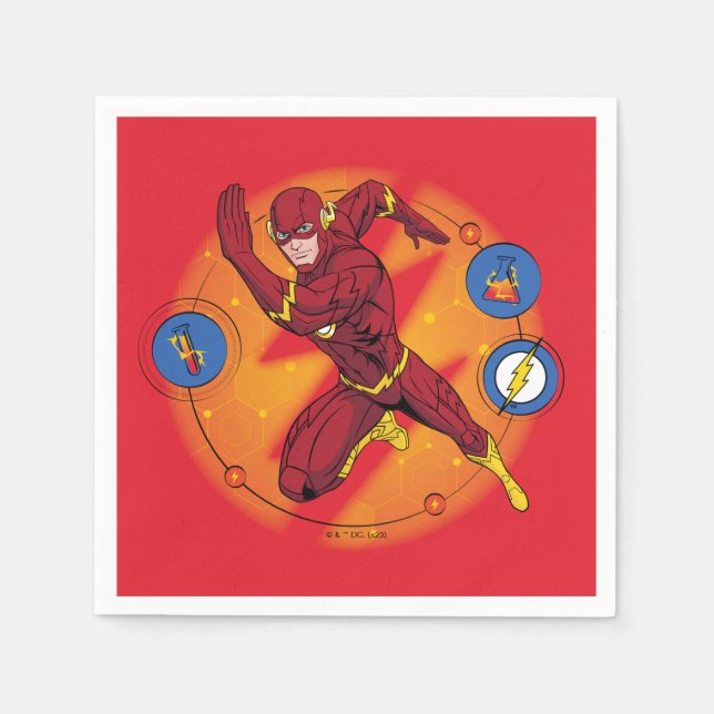 Servilleta De Papel Personalizado Flash Laboratory Running Graphic (Anverso)