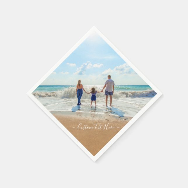 Servilleta De Papel Personalizado Fotografías de tu propio diseño con  (Borde)