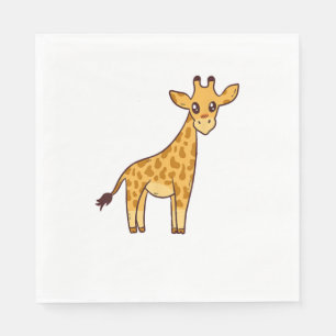 Servilleta De Papel Personalizado Giraffe I Kids I Toddler Giraffe