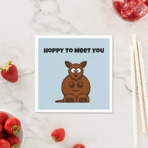 Servilleta De Papel Personalizado gracioso canguro