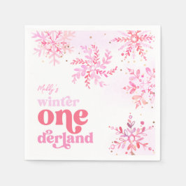 Servilleta De Papel Personalizado Invierno Onederland Papel Fiesta Nap