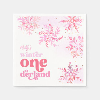 Servilleta De Papel Personalizado Invierno Onederland Papel Fiesta Nap